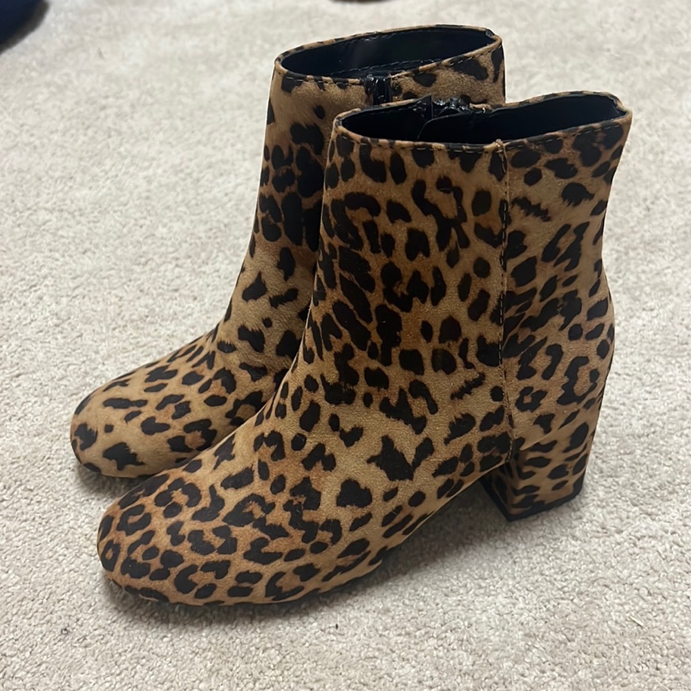 Cheetah Print Booties